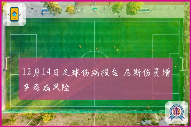 12月14日足球伤病报告 尼斯伤员增多恐成风险
